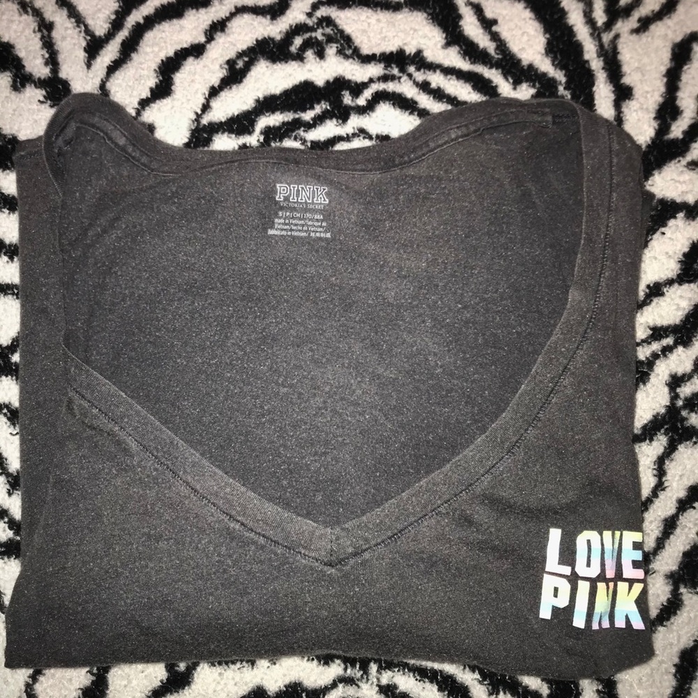 NEW⭐️PINK long sleeve cropped shirt